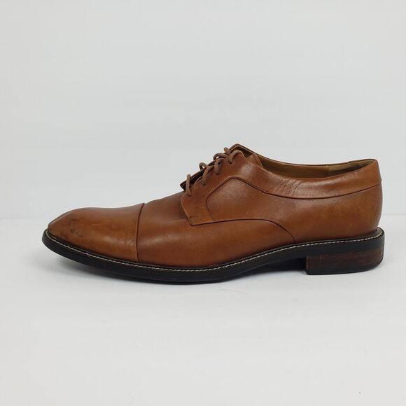 Cole Haan Warren Mens Size 12 Brown Leather Dress Cap Toe Oxford Shoes C20153 main image 11